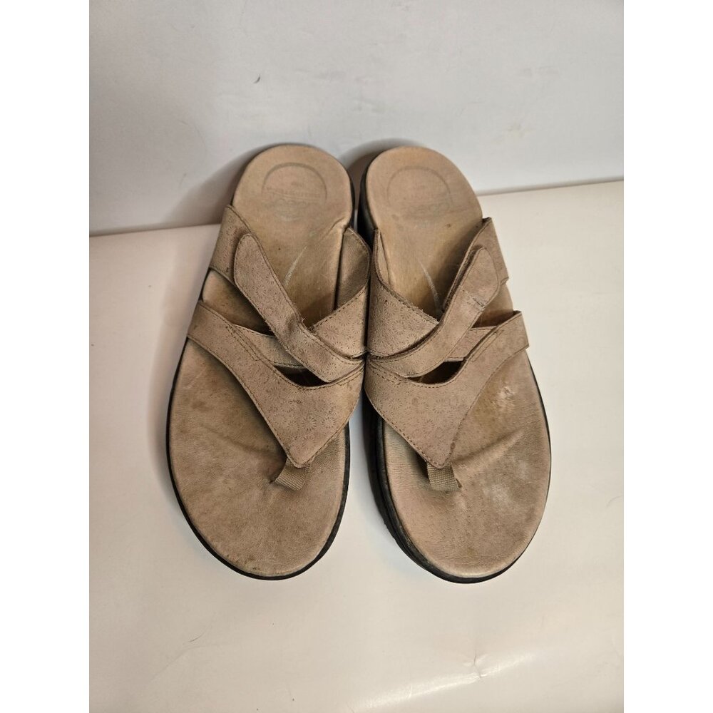 Abeo Magic Sandals 4693 Suede Strappy Support Foot Care Size WN8 Neutral Footbed